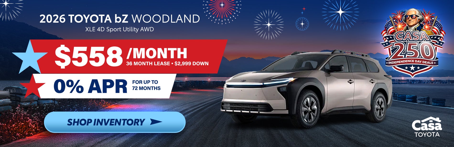 2026 Toyota bZ Woodland XLE 4D Sport Utility AWD