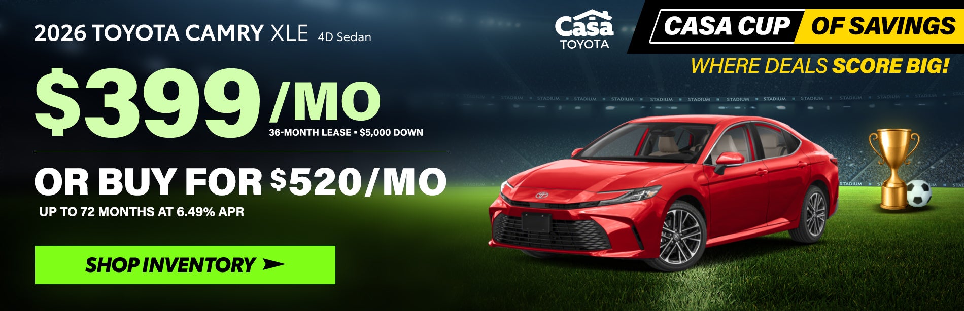 2026 Toyota Camry XLE 4D Sedan