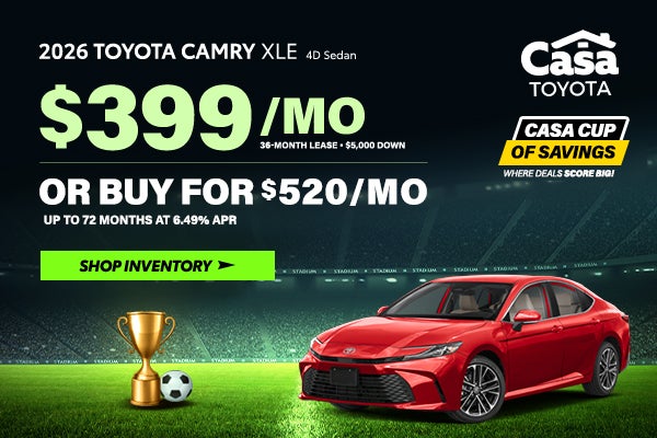 2026 Toyota Camry XLE 4D Sedan