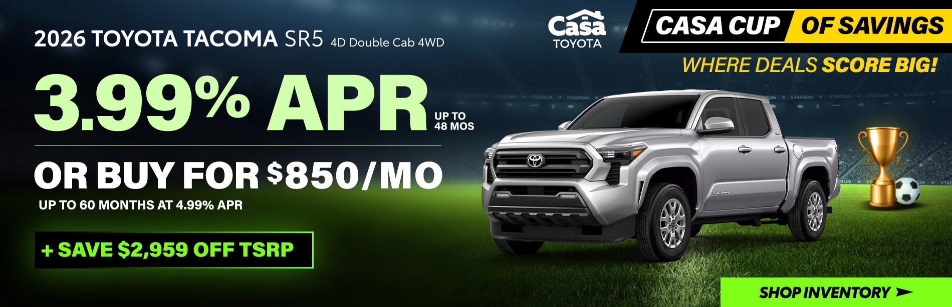 2026 Toyota Tacoma SR5 4D Double Cab 4WD