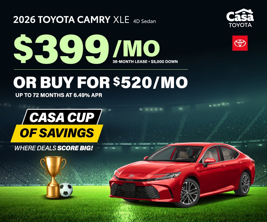 2026 Toyota Camry XLE 4D Sedan