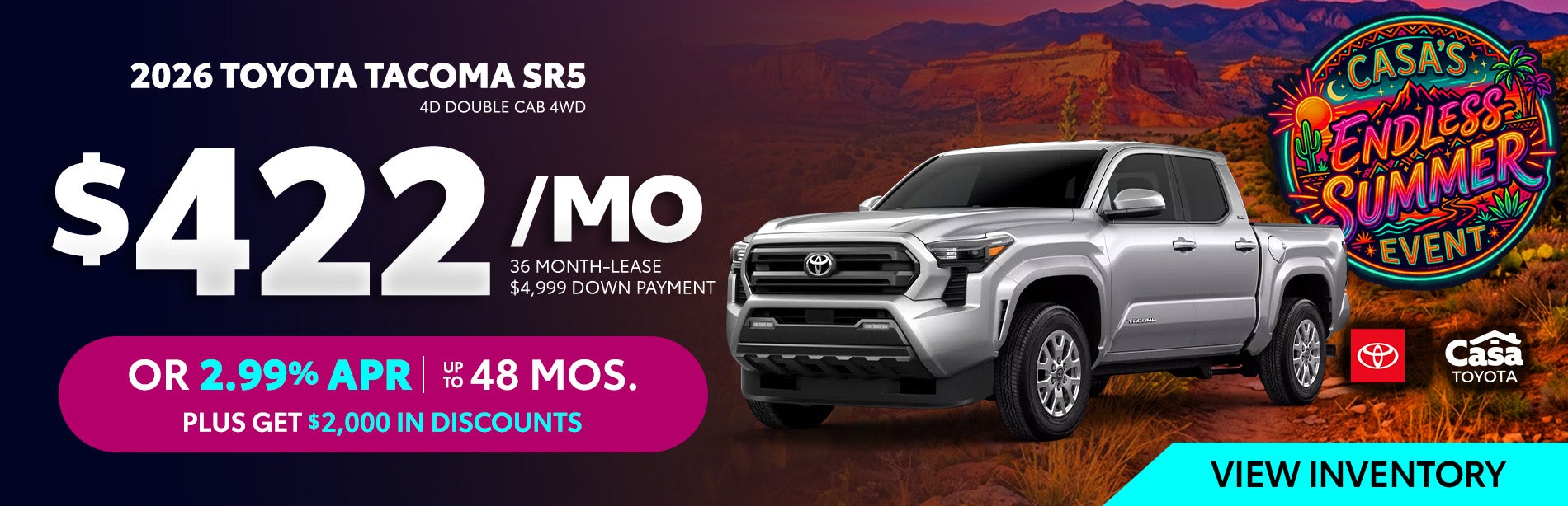 2026 Toyota Tacoma SR5 4D Double Cab 4WD