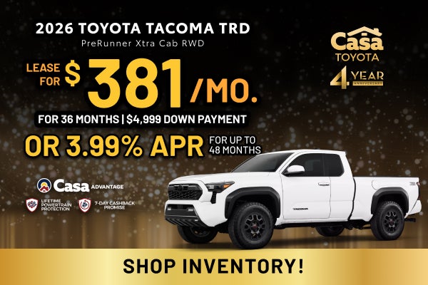 2026 Toyota Tacoma TRD PreRunner Xtra Cab RWD