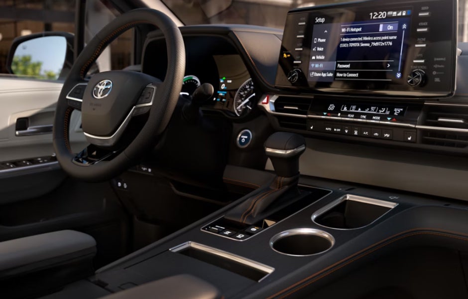 Interior of Toyota Sienna